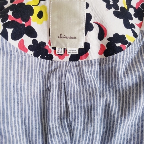 Anthropologie | Elevenses Floral Short‎ Bla… - Picture 7 of 8